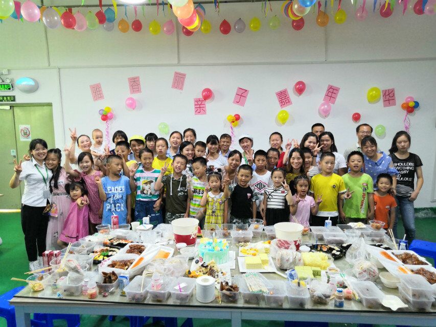 當(dāng)生產(chǎn)旺季迎來小候鳥，雅香麗百忙之中為員工舉辦親子活動